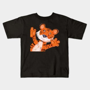 Happy tiger says hi Kids T-Shirt